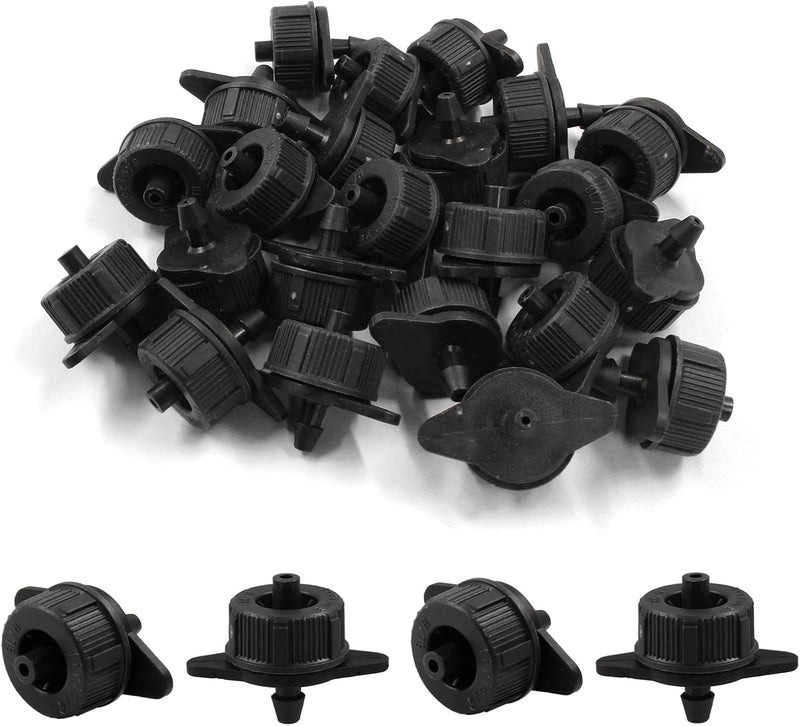Rierdge 60 Pcs Drip Irrigation Emitters, 1 GPH Pressure Compensating, Minimalist Style, Plastic Material - Image 4